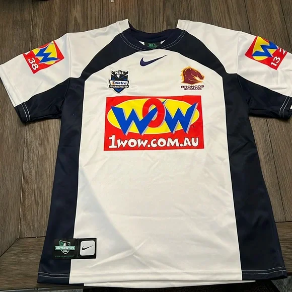 【激レア・ラグビー】Brisbane Broncos BRISBANE BRONCOS REPLICA AWAY JERSEY | Men | Brilliant White